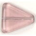 Glass Bead Flat Triangle Strung 19x18mm Light Amethyst