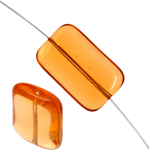 Glass Bead Rectangle 19x12mm 