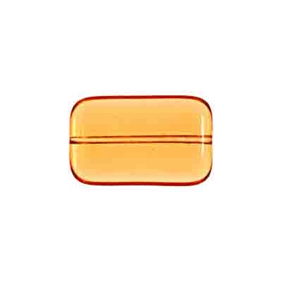 Glass Bead Rectangle 19x12mm