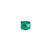 Glass Bead Ornela Cut 7mm Green Silver Lined