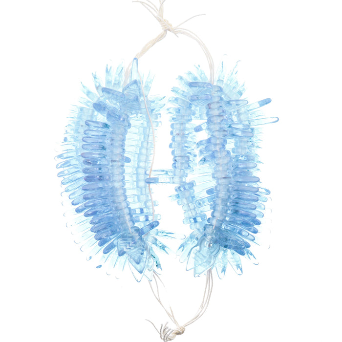 Glass 19x9mm Dagger Strung Beads