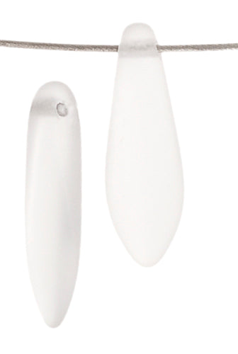 Glass 19x9mm Dagger Strung Beads