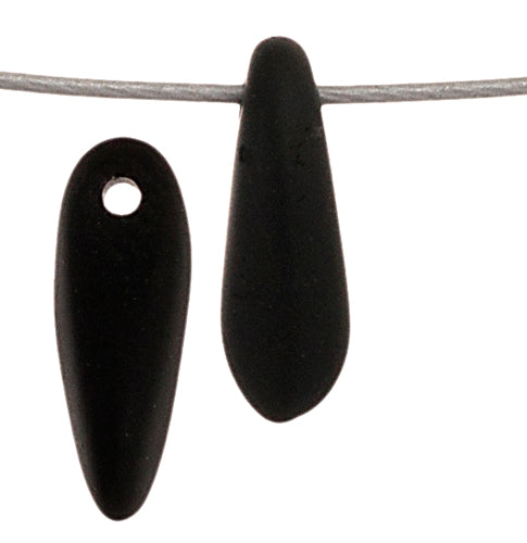 Glass 3x11mm Dagger Strung Beads