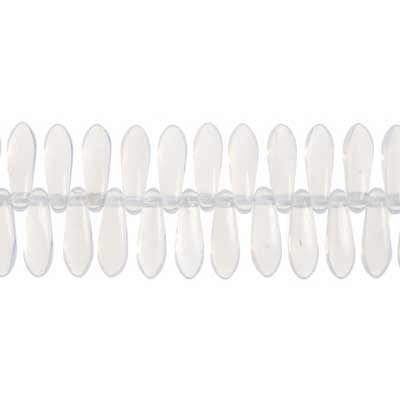 Glass 3x11mm Dagger Strung Beads