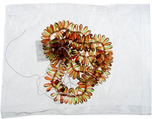 Glass 3x11mm Dagger Strung Beads