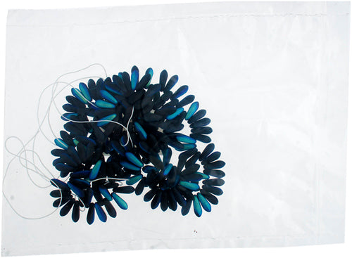 Glass 3x11mm Dagger Strung Beads