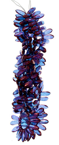 Glass 3x11mm Dagger Strung Beads