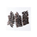 Czech Glass Dagger Bead Strand Laser Etched Design 4in 25pc 5x16mm Copper with Brown Leaf Pattern