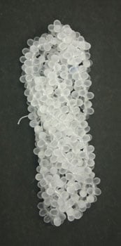 Czech Glass Bead Droplet 4x6mm Strung Matt