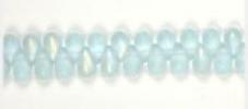 Czech Glass Bead Droplet 4x6mm Strung Matt