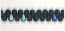 Czech Glass Bead Droplet 4x6mm Strung Matt