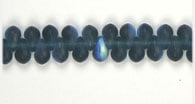 Czech Glass Bead Droplet 4x6mm Strung Matt