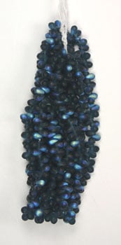 Czech Glass Bead Droplet 4x6mm Strung Matt