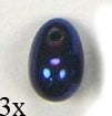 Czech Glass Bead Droplet 4x6mm Strung