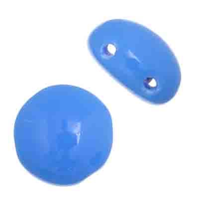 Czech Candy Beads 12mm 2 Holes Opaque