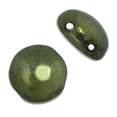 Czech Candy Beads 12mm 2 Holes Opaque