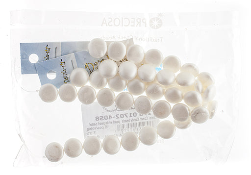 Czech Candy Beads 12mm 2 Holes Opaque Pearl Pastel