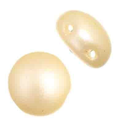 Czech Candy Beads 12mm 2 Holes Opaque Pearl Pastel