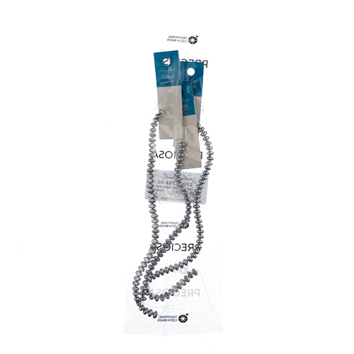 Czech Candy Oval 2 Holes Opaque Metallic