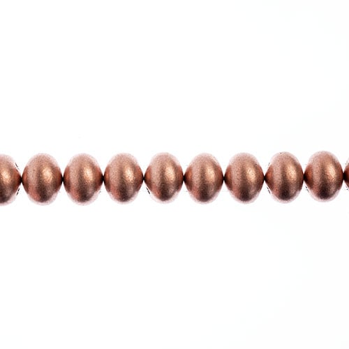 Czech Candy Oval 2 Holes Opaque Metallic