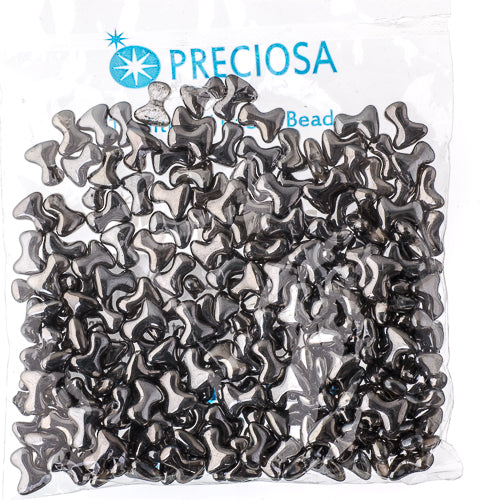 Czech Preciosa Tee Bead 2x8mm Chrome Fullcoat
