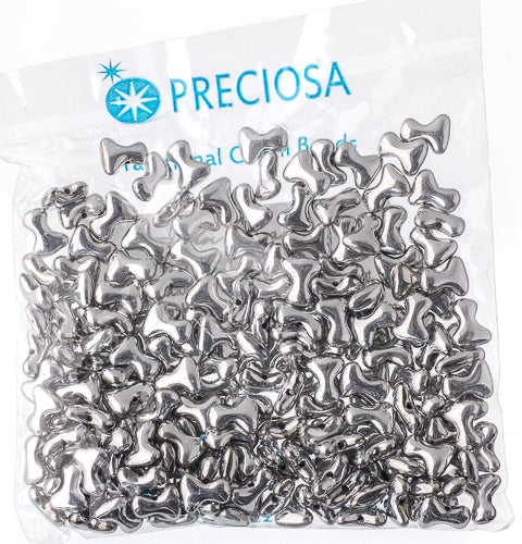 Czech Preciosa Tee Bead 2x8mm Crystal/ Labrador Fullcoat