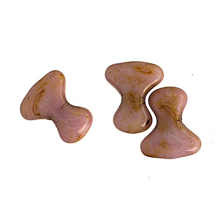 Czech Preciosa Tee Bead 2x8mm Alabaster/Picasso Shades