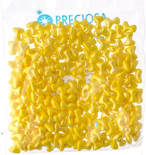 Czech Preciosa Tee Bead 2x8mm Gold Iris Shades