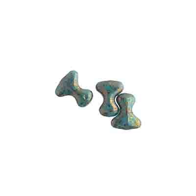 Czech Preciosa Tee Bead 2x8mm Terracotta Shades