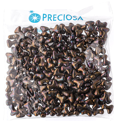 Czech Preciosa Tee Bead 2x8mm Vega Iris Purple Shades