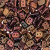 Czech Trios 6x4mm Approx 300pcs Metallic Shades