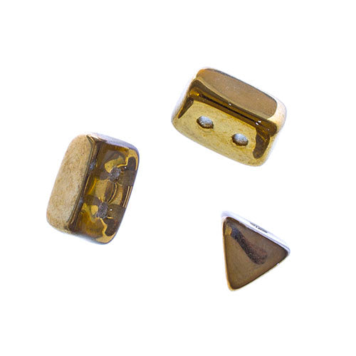 Czech Trios 6x4mm Approx 6g/35pcs Transparent Shades