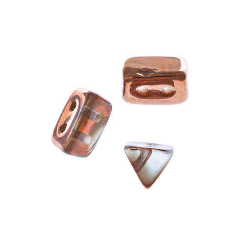 Czech Trios 6x4mm Approx 6g/35pcs Transparent Shades