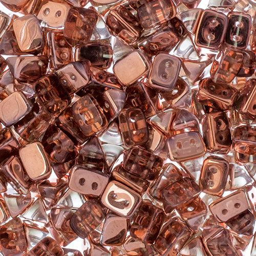 Czech Trios 6x4mm Approx 6g/35pcs Transparent Shades