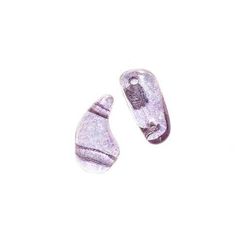 Czech Bead Zoli Duo Left 2-Hole 5x8mm 6.5g Vial Crystal Shades