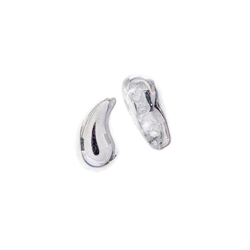 Czech Bead Zoli Duo Left 2-Hole 5x8mm Crystal Shades