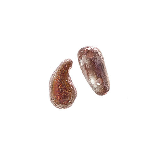 Czech Bead Zoli Duo Left 2-Hole 5x8mm Crystal Shades