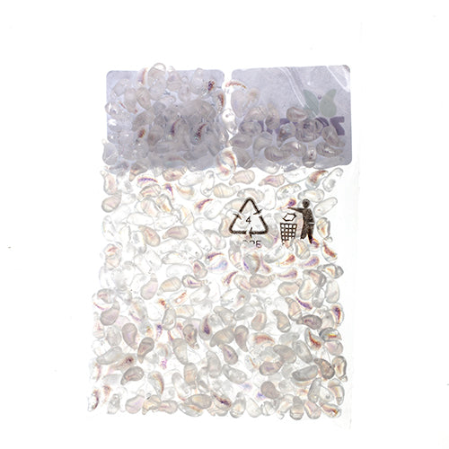 Czech Bead Zoli Duo Left 2-Hole 5x8mm Crystal Shades