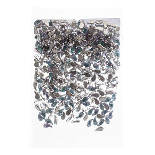 Czech Bead Zoli Duo Left 2-Hole 5x8mm Crystal Shades