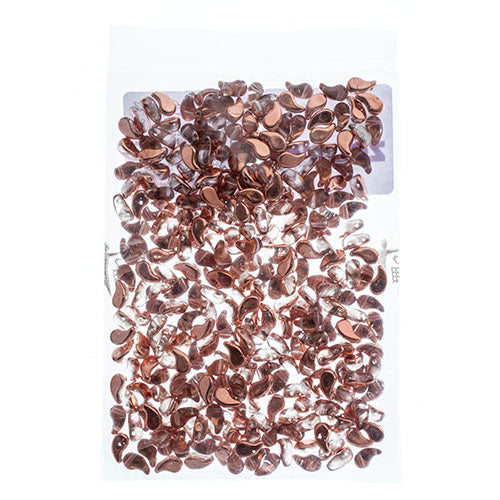 Czech Bead Zoli Duo Left 2-Hole 5x8mm Crystal Shades