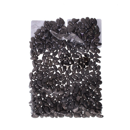 Czech Bead Zoli Duo Left 2-Hole 5x8mm Alabaster Luster Shades