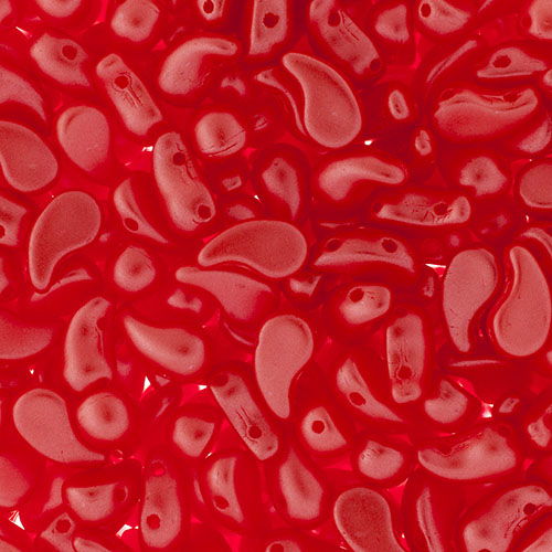 Czech Bead Zoli Duo Left 2-Hole 5x8mm 6.5g Vial Alabaster Pastel Shades