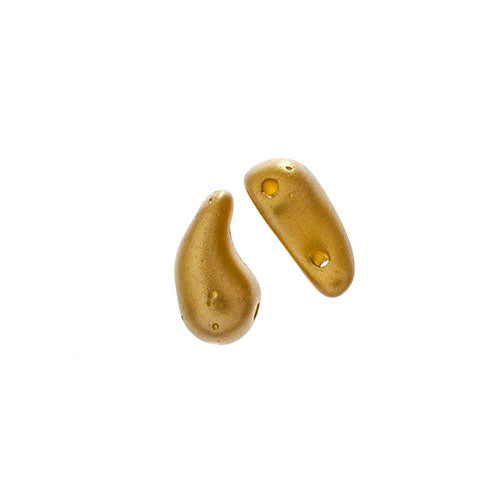 Czech Bead Zoli Duo Left 2-Hole 5x8mm Alabaster Pastel Shades