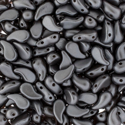 Czech Bead Zoli Duo Left 2-Hole 5x8mm 6.5g Vial Alabaster Pastel Shades