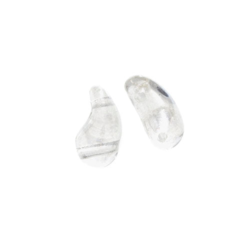 Czech Bead Zoli Duo Right 2-Hole 5x8mm 6.5g Vial Crystal Luster Shades