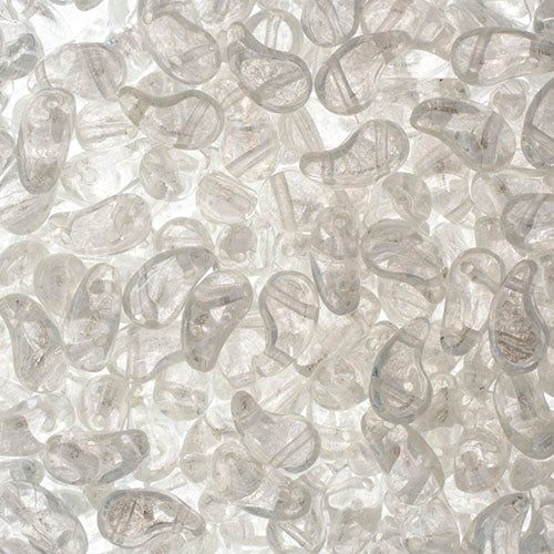 Czech Bead Zoli Duo Right 2-Hole 5x8mm Crystal Luster Shades