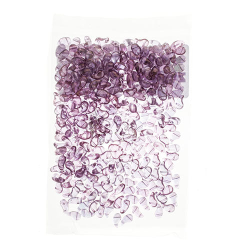 Czech Bead Zoli Duo Right 2-Hole 5x8mm Crystal Shades