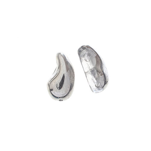 Czech Bead Zoli Duo Right 2-Hole 5x8mm Crystal Shades