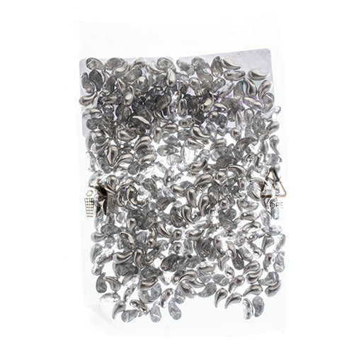 Czech Bead Zoli Duo Right 2-Hole 5x8mm Crystal Shades