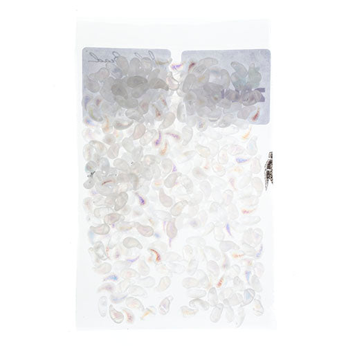 Czech Bead Zoli Duo Right 2-Hole 5x8mm Crystal Shades